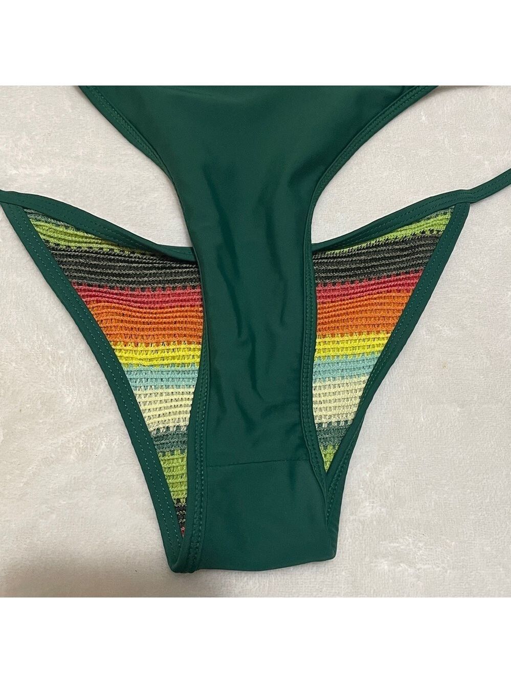 Seamolly Striped Tie Side Tankini Set Sz XL - Picture 6 of 8